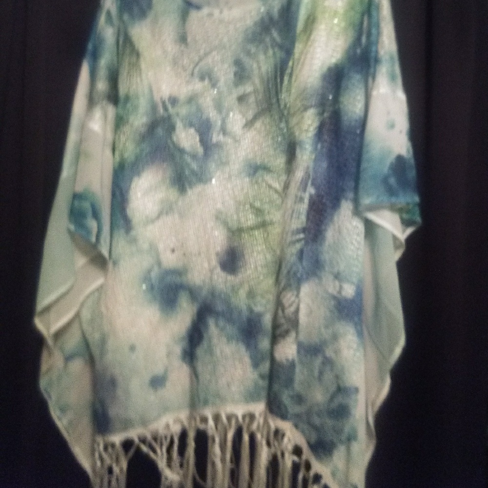 Peacock poncho